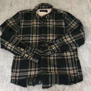 Abercrombie & Fitch Plaid Flannel Long Sleeve Shirt - Large